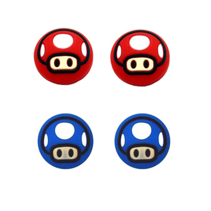 Thumb Grip Caps 4Pcs for Nintendo Switch 2 Joycons 2 Controllers - Kirby | Mushroom | Mario & Creeper | Mario & Question Block