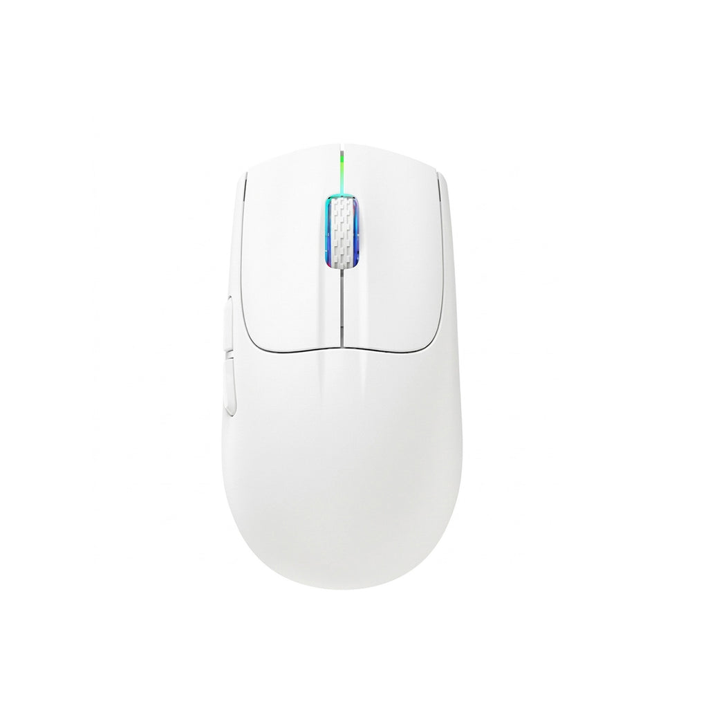 Attack Shark X5 RGB Weightless Mouse Tri-Mode Wired/2.4G/BT5.0, PAW3312 PixArt Optical Sensor, up to 4000DPI, with Long Battery Life for Office/Game - Black | White
