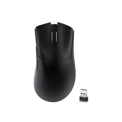 Attack Shark Wireless R1-Mouse Wired+2.4G+BT5.2 Connections BT5.2/BT5.2 Dual Channel Switching Tri-Mode Connection and Type-C Charging - Black | White | Red