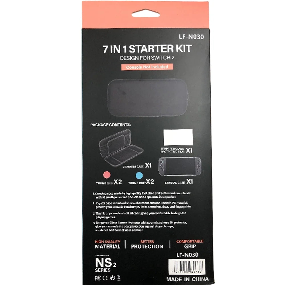 Lucky Fox 7 in 1 Starter Kit for Nintendo Switch 2