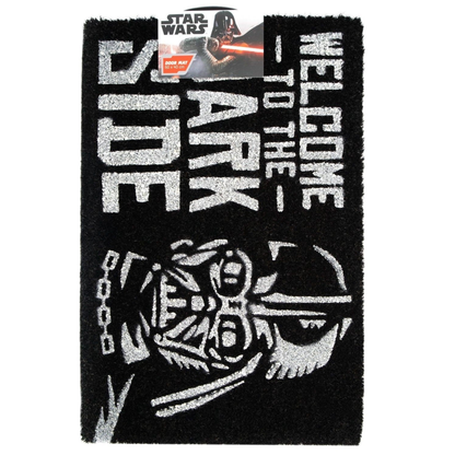 سجادة باب من مجموعة إريك "حرب النجوم: أهلاً بكم في الجانب المظلم" | ١٥.٧ × ٢٣.٦ بوصة - ٤٠ × ٦٠ سم | ألياف جوز الهند | صديقة للبيئة ١٠٠٪ | سجادة باب داخلية وخارجية | هدايا حرب النجوم