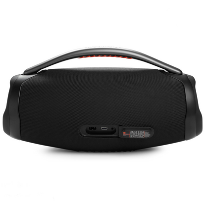 JBL Boombox 3 Black Portable Bluetooth Speaker with Massive Sound, Deepest Bass, IPX7 Waterproof, 24H Playtime, PartyBoost