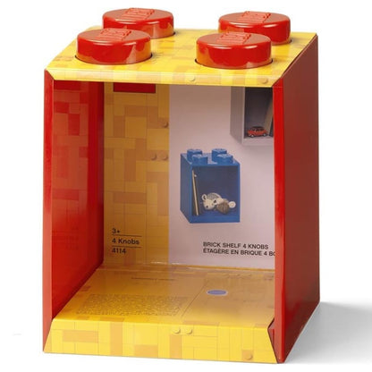 رف مكعبات ليغو، 4 قطع - أحمر 