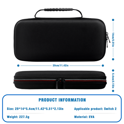 Portable Protective Case Bag With Handle for Nintendo Switch 2