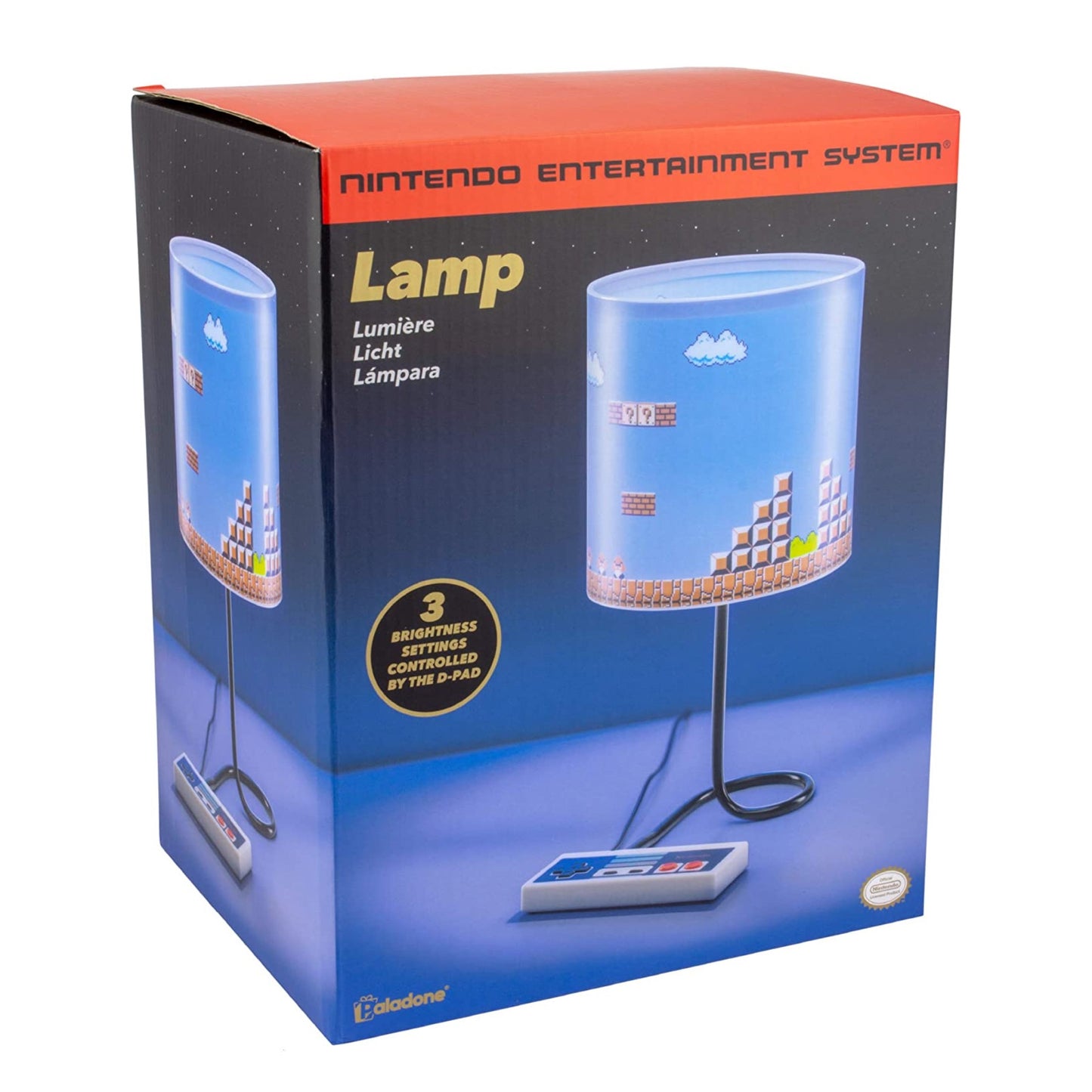 Paladone Nintendo Super Mario Bros Lamp - Retro Decor Light for Game or Bedroom - Great for Gamers - Official Merchandise