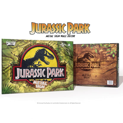 Doctor Collector Jurassic Park Logo Metal Sign