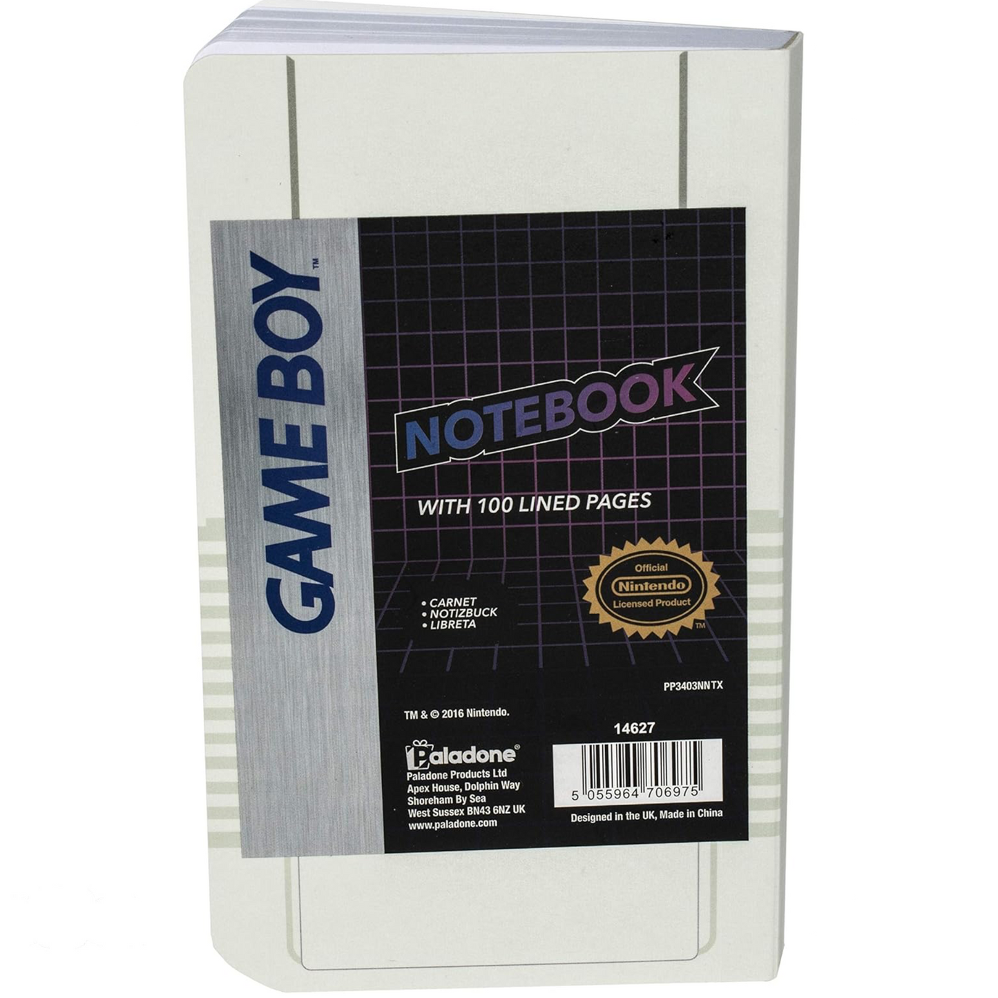 Paladone Game Boy Notebook - Pocket Sized with 100 Lined Pages