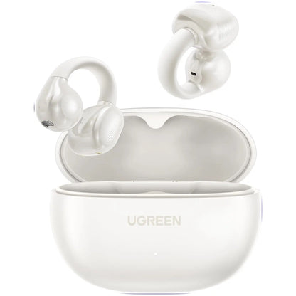 UGREEN HiTune S3 Open Ear Bluetooth 5.4 Earbuds 30H Playtime IPX5 Waterproof Clip-On Headphones, 12mm Drivers, ENC Mic, Low Latency Game Mode - Purple | White | Black