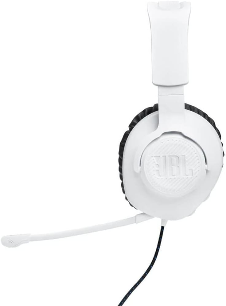 JBL Quantum 100P Console - Gaming Headset - White/Blue