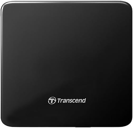 Transcend 8K Extra Slim Portable DVD Writer Optical Drive - Windows | Mac