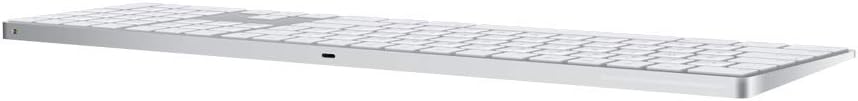 Apple Magic Keyboard with Numeric Keypad: Wireless, Bluetooth, Rechargeable. Works with Mac, iPad, or iPhone; US English - White (USED)