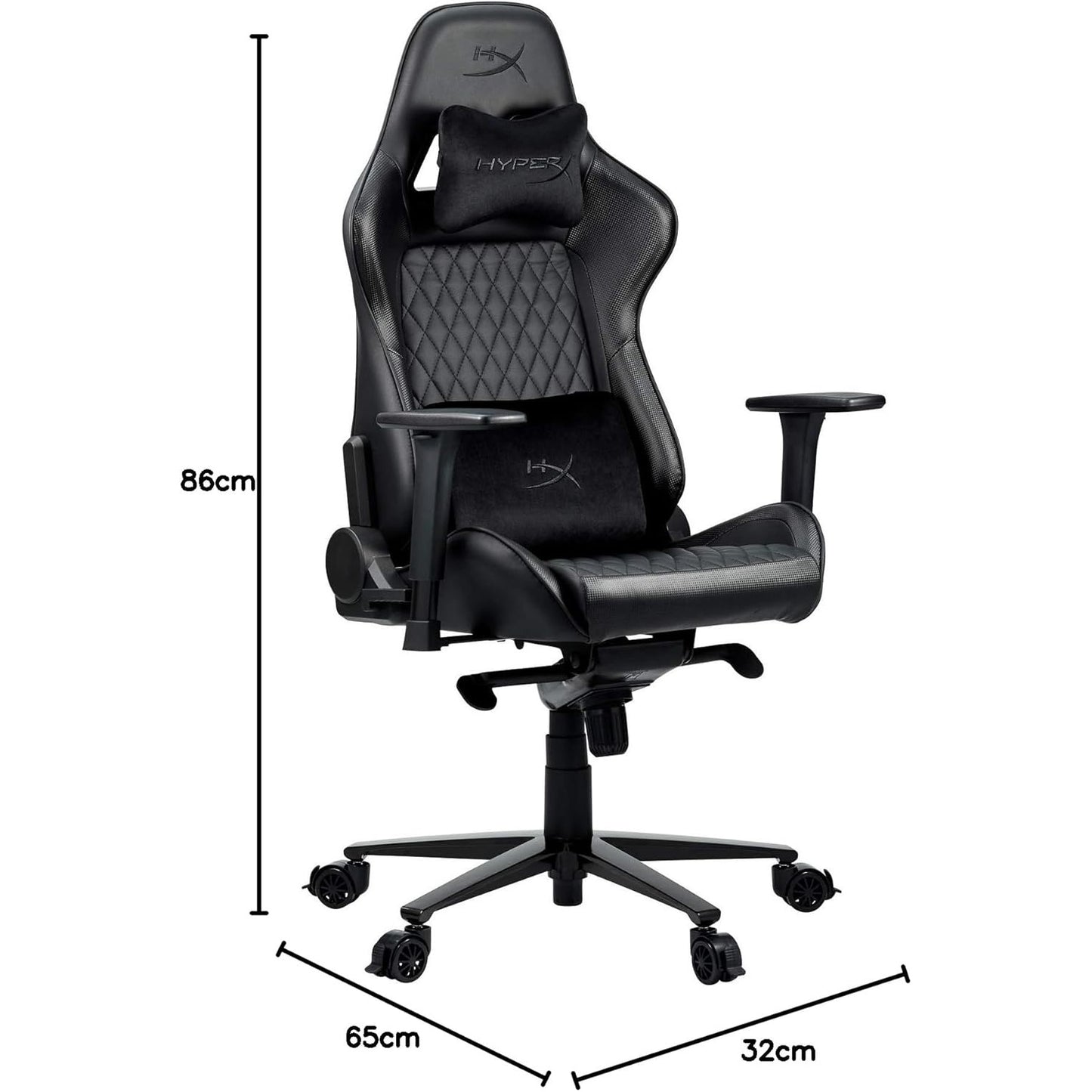 HyperX Jet Black Gaming Chair - Black