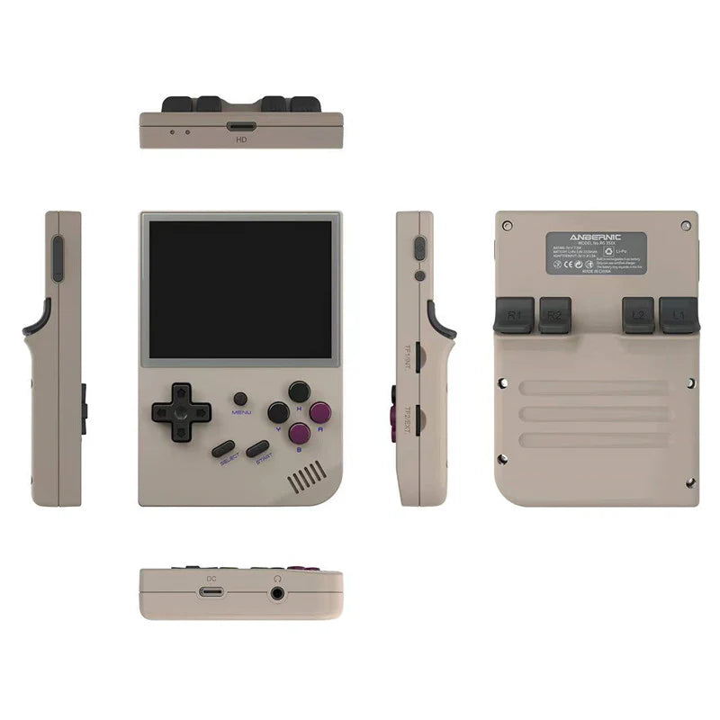 ANBERNIC RG35XX Retro Handheld Game Console - Purple | White | Gray