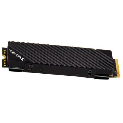 محرك أقراص الحالة الصلبة الداخلي Verbatim Vi7000G NVMe M.2، واجهة PCIe Gen 4 TB لأجهزة الكمبيوتر المخصصة للألعاب وبلاي ستيشن 5 - أسود 