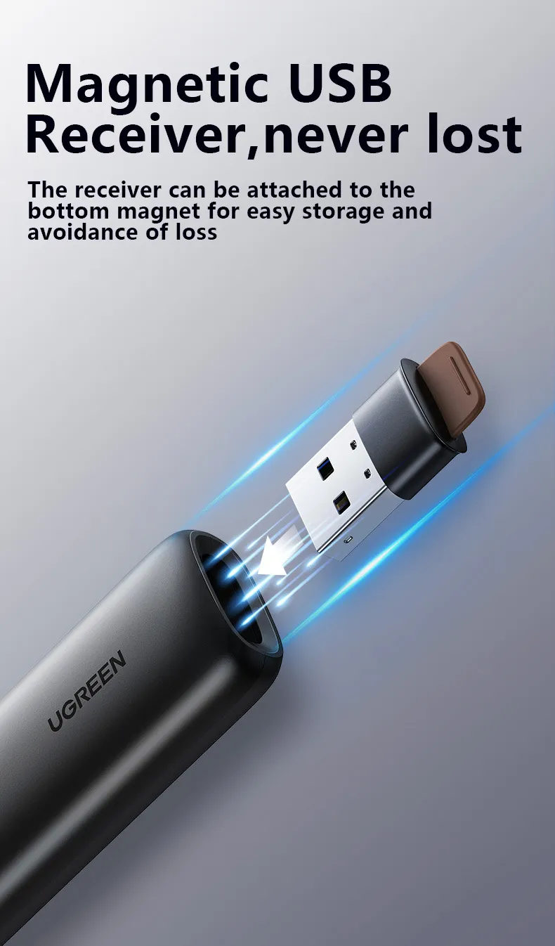 UGREEN Laser Pointer Wireless Remote Controller Presenter – 50654