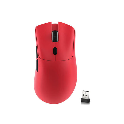Attack Shark Wireless R1-Mouse Wired+2.4G+BT5.2 Connections BT5.2/BT5.2 Dual Channel Switching Tri-Mode Connection and Type-C Charging - Black | White | Red