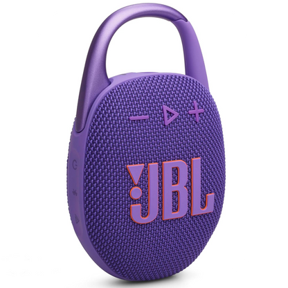JBL Clip 5 - Ultra-Portable, Waterproof & Dustproof Bluetooth Speaker, Big Pro Sound with Punchy bass, Integrated Carabiner, Up to 12 Hours of Play