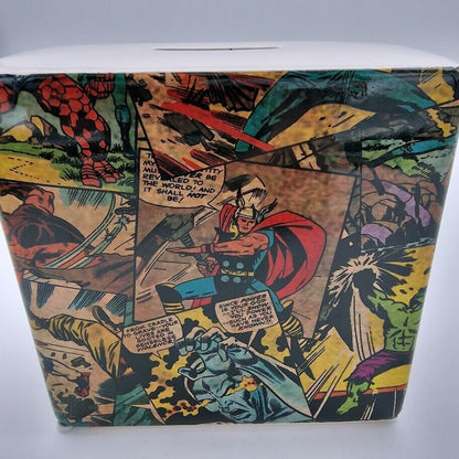 Marvel Comics Money Bank Official BB Designs Boxed Comic Strip Image Money Box
