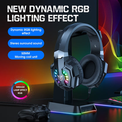 ONIKUMA X32 RGB Wired Gaming Headset