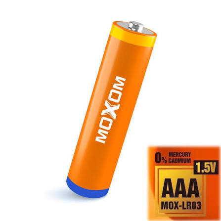 MOXOM MOX-LR03 AAA High Performance Alkaline Battery 1.5V - Pack Of 24 Batteries