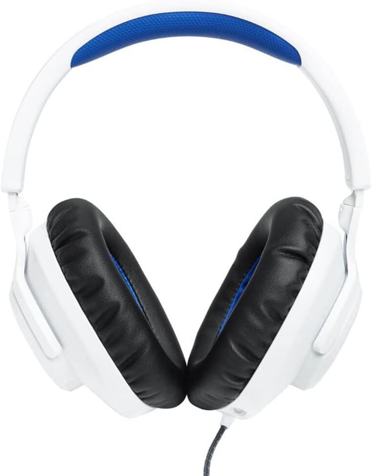 JBL Quantum 100P Console - Gaming Headset - White/Blue