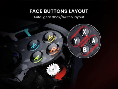 GameSir Tarantula Pro Wireless Controller for Switch/PC/iOS/Android with Charging Dock, Bluetooth 2.4Ghz Wired Controller TMR Sticks, 9 Mappable Buttons, 1200mAh, ABXY Layout Switching