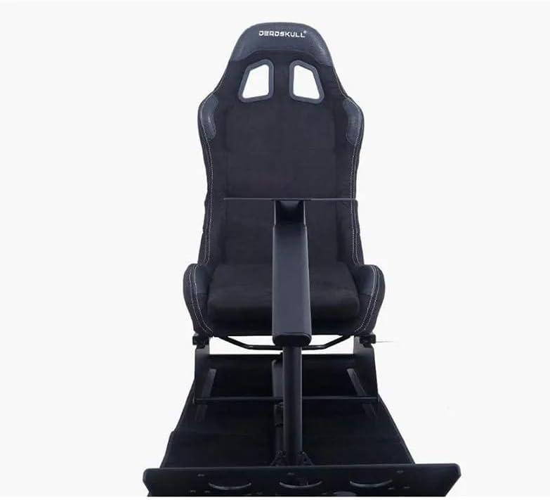 DEADSKULL Racing Seat Gaming Chair Simulator Cockpit Steering Wheel Stand/Chair - Black | Blue | Red
