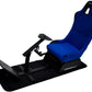 DEADSKULL Racing Seat Gaming Chair Simulator Cockpit Steering Wheel Stand/Chair - Black | Blue | Red