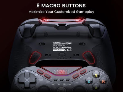 GameSir Tarantula Pro Wireless Controller for Switch/PC/iOS/Android with Charging Dock, Bluetooth 2.4Ghz Wired Controller TMR Sticks, 9 Mappable Buttons, 1200mAh, ABXY Layout Switching