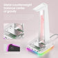 ONIKUMA ST2 RGB Gaming Headphone STAND with 3 USB and 3.5mm AUX Ports - White | Black