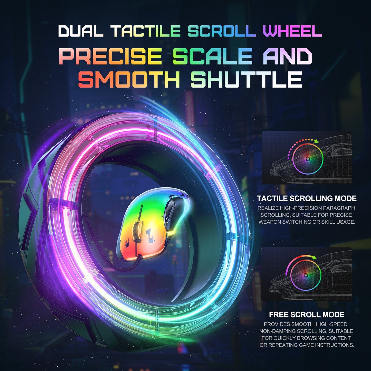 Onikuma CW925 RGB Wired eSports Gaming Mouse