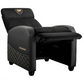 COUGAR Ranger Elite Gold Gaming Sofa Recliner, Plush Velvet Upholstery, Side Pocket, Foldable Footrest & Reclining Backrest