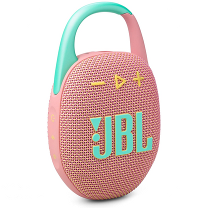 JBL Clip 5 - Ultra-Portable, Waterproof & Dustproof Bluetooth Speaker, Big Pro Sound with Punchy bass, Integrated Carabiner, Up to 12 Hours of Play