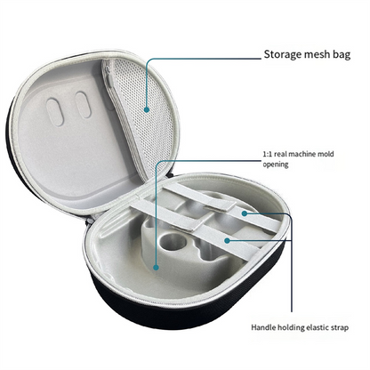 حافظة حماية صلبة لجهاز ميتا كويست 3 / 3S من بي جي تيك - أسود