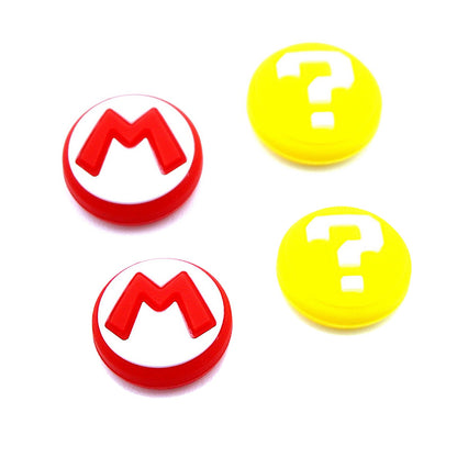 Thumb Grip Caps 4Pcs for Nintendo Switch 2 Joycons 2 Controllers - Kirby | Mushroom | Mario & Creeper | Mario & Question Block