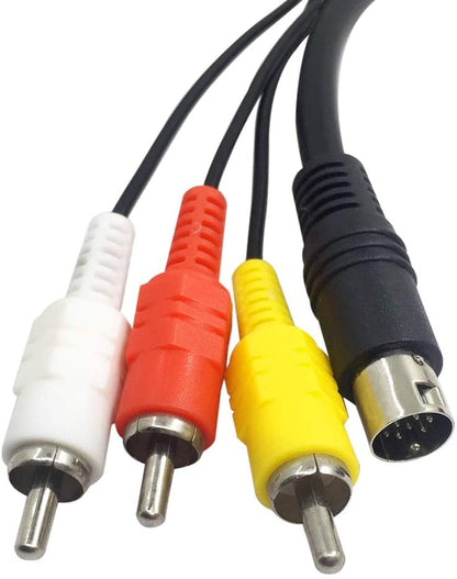 كابل AV لجهاز SEGA Genesis/Mega Drive 2 &amp; 3 وكابل توصيل RCA