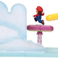 Super Mario Cloud World Diorama Set with 2.5" Running Mario Action Figure