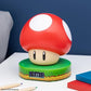 Paladone Super Mario Bros Mushroom Digital Alarm Clock and Night Light Glow