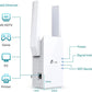 TP-Link AX1800 WiFi 6 Extender(RE605X)-Internet Booster, Covers up to 1500 sq.ft and 30 Devices,Dual Band Repeater up to 1.8Gbps Speed, AP Mode, Gigabit Port