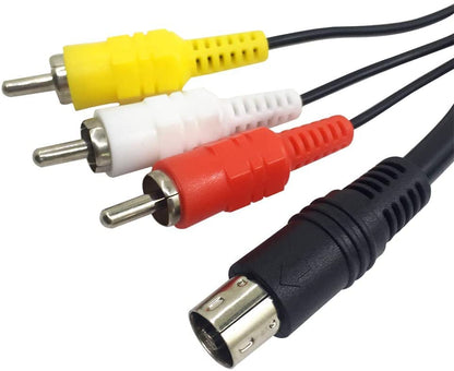 كابل AV لجهاز SEGA Genesis/Mega Drive 2 &amp; 3 وكابل توصيل RCA