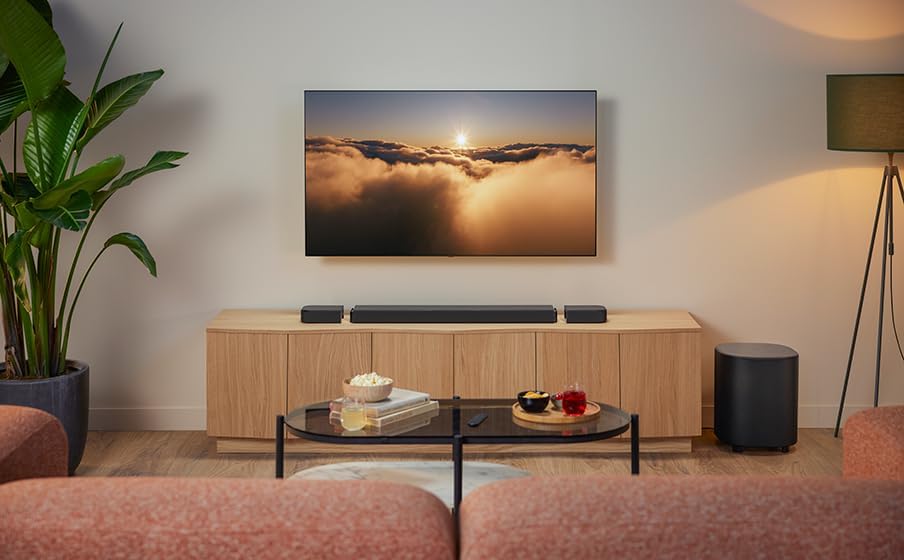 JBL Bar 800 MK2, 7.1-Channel Bluetooth Soundbar for TV with Detachable Speakers, 10” Subwoofer, Dolby Atmos Surround Sound, HDMI eARC, Wi-Fi, 4K Video, PureVoice 2.0 and MultiBeam 3.0, Black