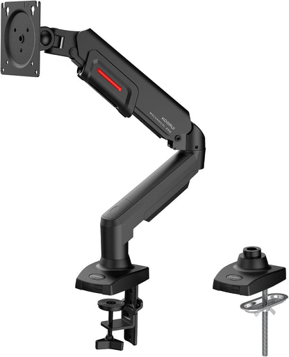 KOORUI KR20Y Monitor PC Monitor Mount for Flat and Curved Screens from 17" to 32", Ergonomic Gas Spring Arm, Height, Tilt, Swivel, Increased Load Capacity from 2 to 9kg, VESA 75&100mm
