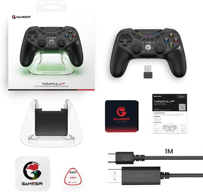 GameSir Tarantula Pro Wireless Controller for Switch/PC/iOS/Android with Charging Dock, Bluetooth 2.4Ghz Wired Controller TMR Sticks, 9 Mappable Buttons, 1200mAh, ABXY Layout Switching