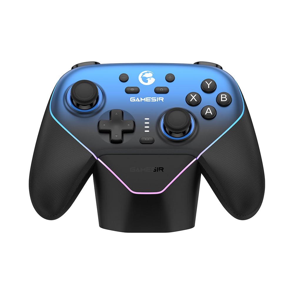 GameSir Super Nova Wireless Gaming Controller for PC/Switch/Switch 2/iOS/Android, Hall Effect Stick, RGB Lighting - Blue