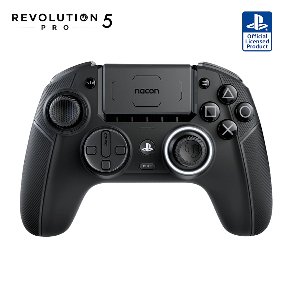 NACON Revolution 5 Pro Wireless Gaming Controller for PS5 | PS4 | PC - Triple Black