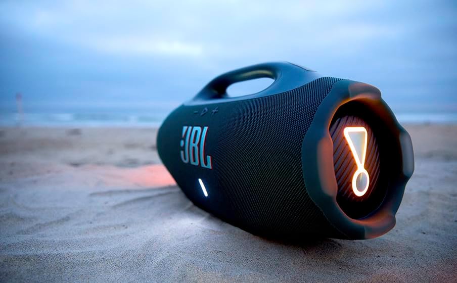 JBL Boombox 4 - Most Powerful Portable Waterproof Speaker with Massive Pro Sound, Up to 34 Hours of Playtime - Black