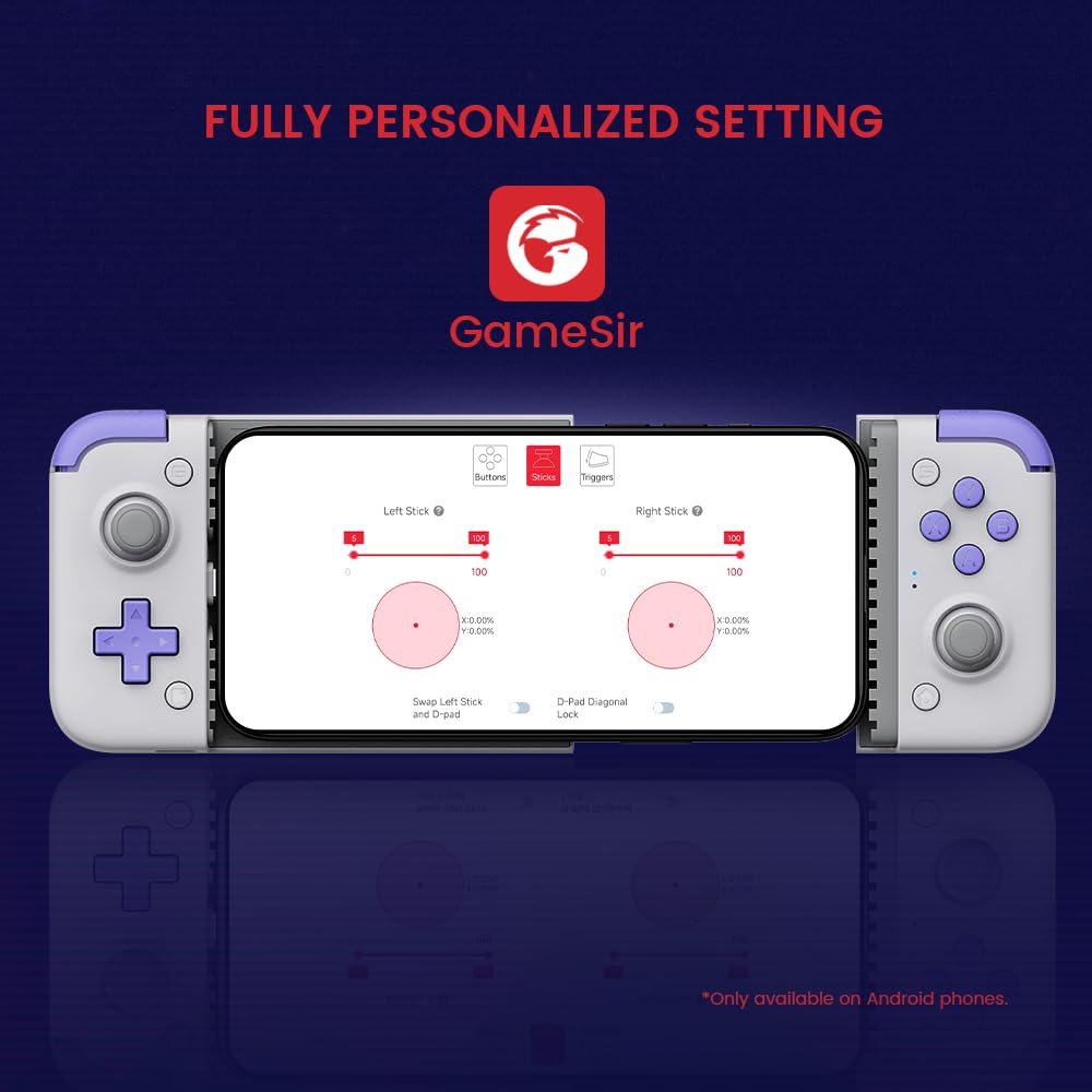 GameSir X2s Type-C Mobile Gaming Controller for iPhone Series (USB-C), Android