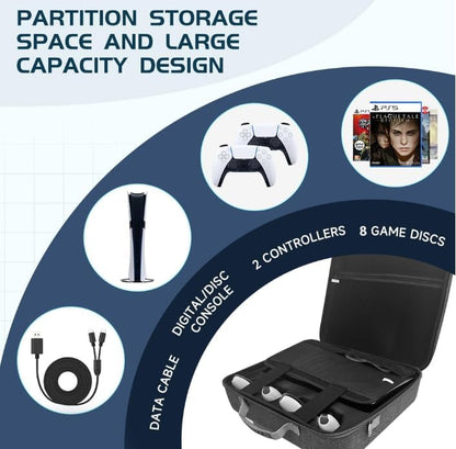 Carrying Travel Case for PlayStation 5 PRO PS5 PRO - Black