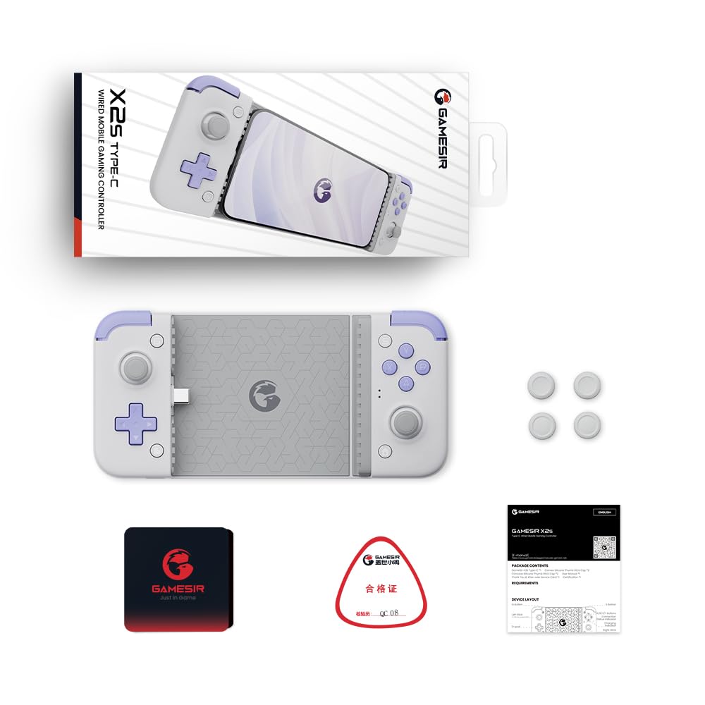 GameSir X2s Type-C Mobile Gaming Controller for iPhone Series (USB-C), Android