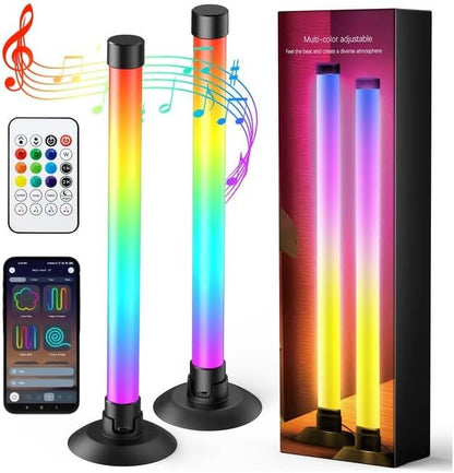 Ledagic Led Light Bar with Music Sync, Color Changing TV Backlight App & Remote Control, IC+RGB & W Smart RGB Light Bar, USB Powered Led Lights, Dynamic PC Room Monitor Backlight Gaming Accessories